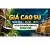Giá cao su tuần qua 05/10 - 10/10 và dự báo biến động giá tuần tới