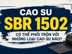 Cao su SBR 1502 có thể phối trộn với những loại cao su nào?