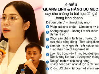 9 bài học đắt giá trong kinh doanh từ quang linh và hằng du mục
