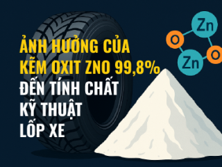 Ảnh hưởng của kẽm oxit zno 99,8% đến tính chất kỹ thuật của lốp xe
