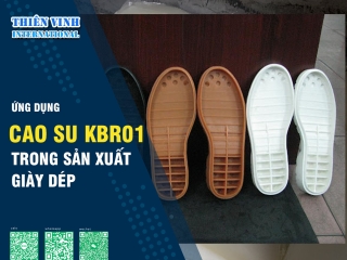 Ứng dụng của cao su tổng hợp KBR01 trong sản xuất giày dép