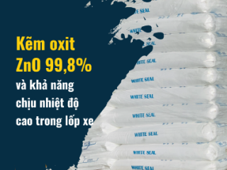 Kẽm oxit ZnO 99,8% và khả năng chịu nhiệt độ cao trong lốp xe