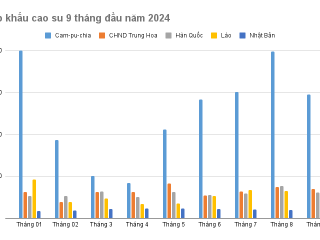 Có sự dịch chuyển về thị trường xuất khẩu cao su