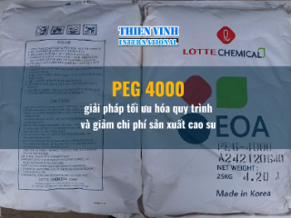 PEG 4000 giải pháp tối ưu hóa quy trình và giảm chi phí sản xuất cao su