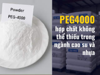 PEG 4000: hợp chất không thể thiếu trong ngành cao su và nhựa