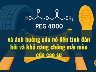 PEG 4000 và ảnh hưởng đến tính đàn hồi và khả năng chống mài mòn của cao su