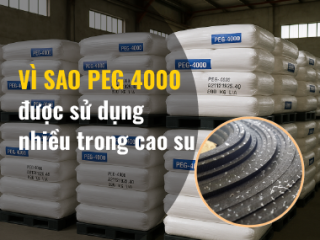Vì sao PEG 4000 được sử dụng nhiều trong cao su?