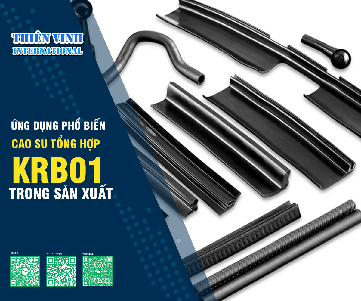 Ứng dụng phổ biến của cao su tổng hợp KBR01 trong sản xuất
