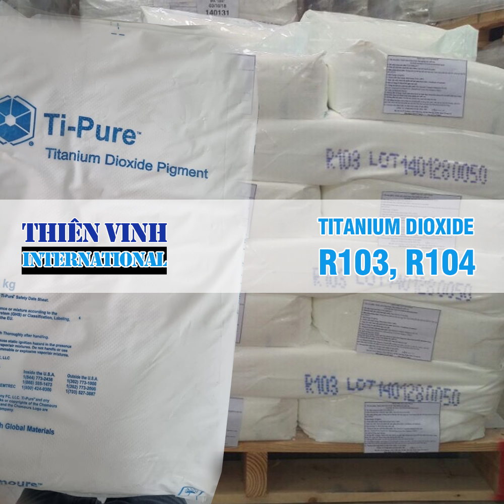 Titanium Dioxide R103, R104, Mỹ, bao 25kg