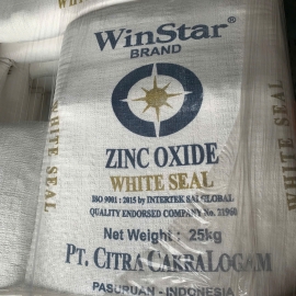 Kẽm Oxit ZnO 99.8%, WinStar, Malaysia, bao 25kg