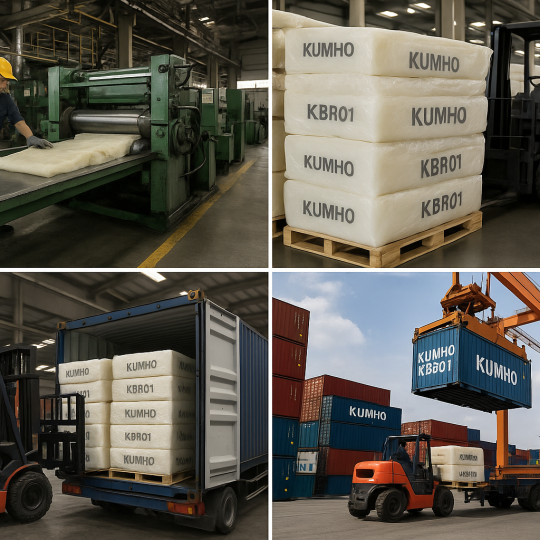 Cao su tổng hợp KBR01, KUMHO Hàn Quốc