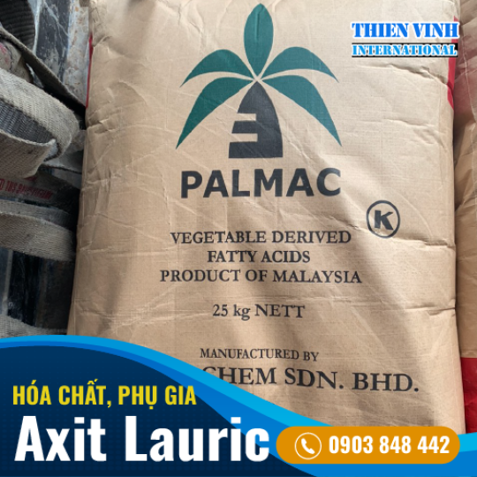 Axit Lauric | AURIC ACID 99% MIN | Malaysia, bao 25kg
