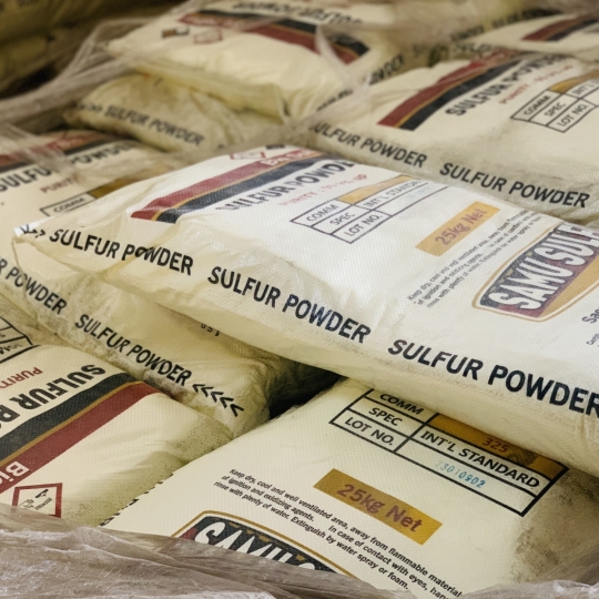 Lưu huỳnh 325 | S-powder, Sulfur dust 99,9%,  Philippines, bao 25kg