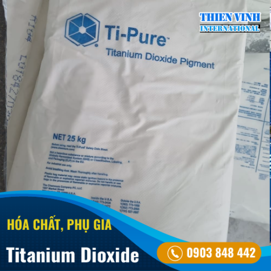 Titanium Dioxide R103, R104, Mỹ, bao 25kg