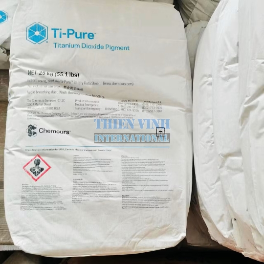 Titanium Dioxide R103, R104, Mỹ, bao 25kg