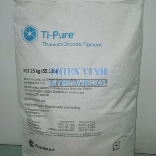 Titanium Dioxide R103, R104, Mỹ, bao 25kg