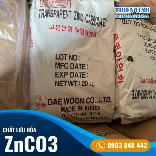 Kẽm Carbonate ZnC03, Hàn Quốc, bao 20kg